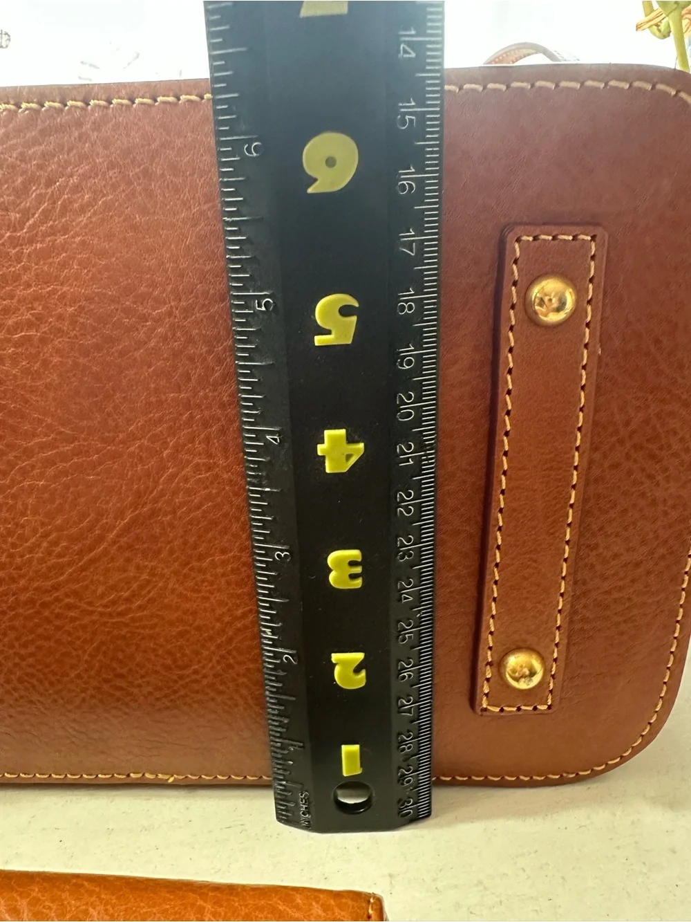 Dooney & Bourke Soft Cognac Pebbled Leather Satchel and Wristlet Set